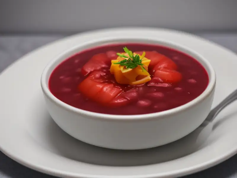 Borscht svedese, zuppa di barbabietola e lenticchie