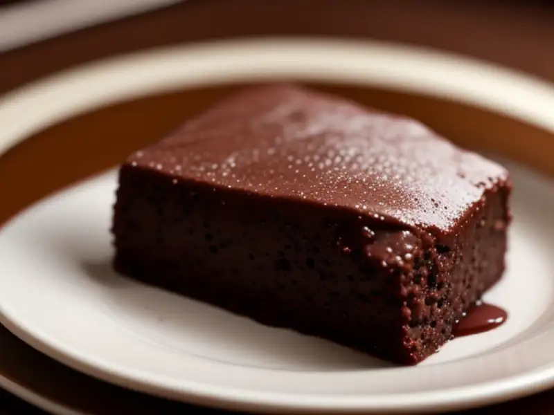 Brownie al cioccolato in tazza al microonde