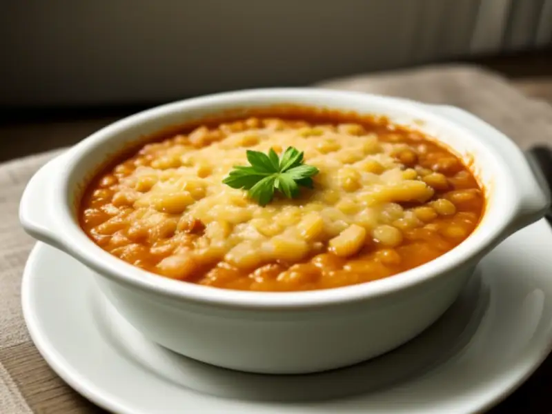 Cassoulet olandese al gouda, gratin di fagioli