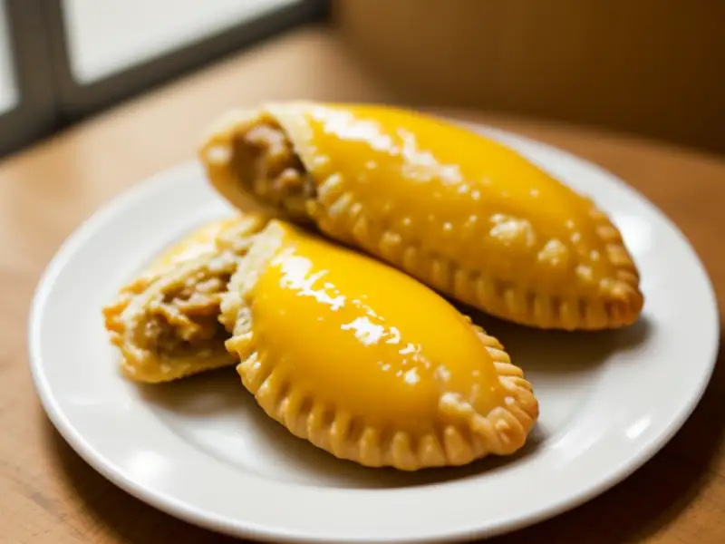 Empadinha di pollo, cuori di palma e olive