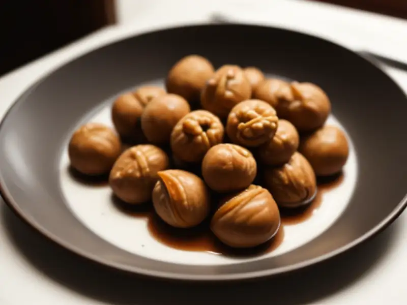 Castagne arrostite al forno