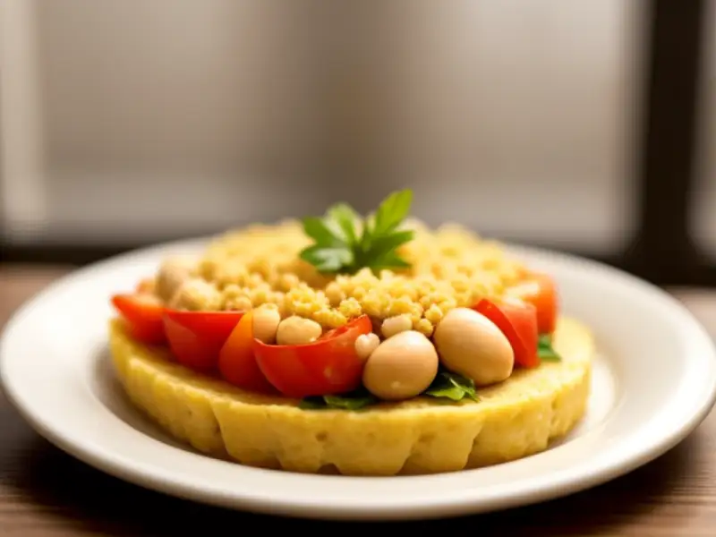 Pasticcini di peperone e ceci