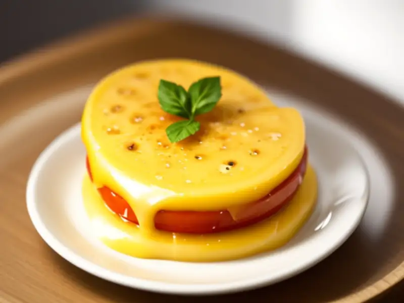 Provoletes, provolone grigliato con pomodoro