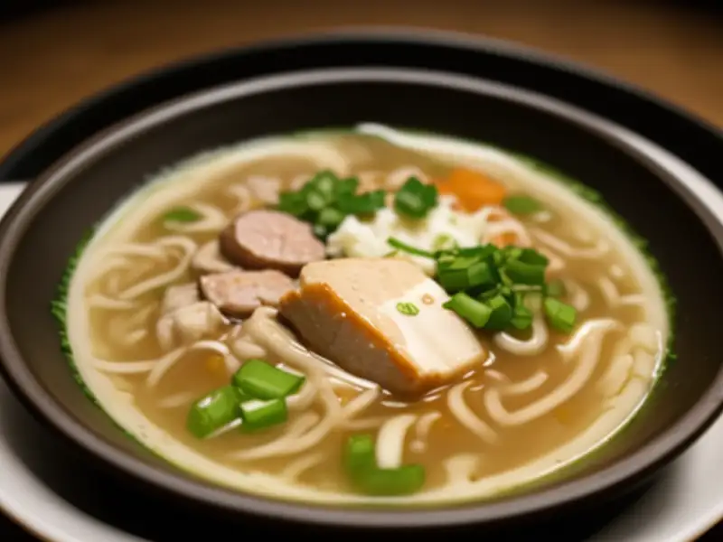 Ramen con maiale e pollo